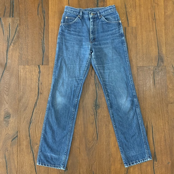 Vintage Denim Lee Jeans Straight Fit Blue Move - Picture 2 of 8